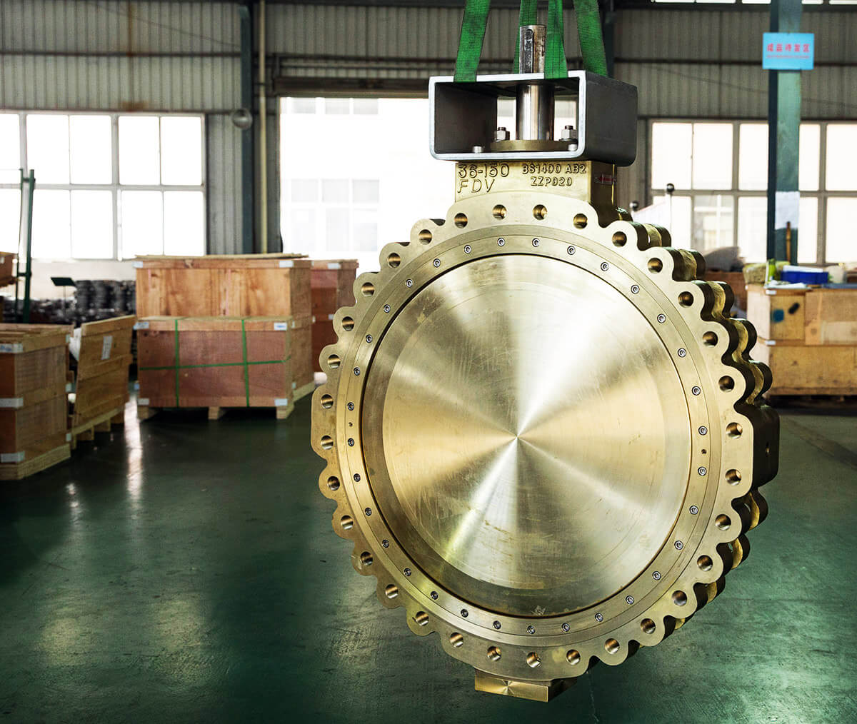 FDV  36 & 48 inches Aluminium Bronze high performance butterfly valves & dual plate check valves are ready to ship